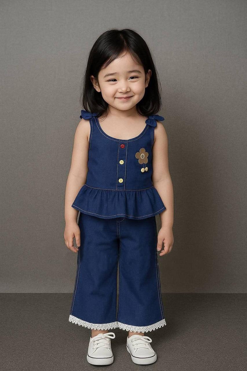 ডেনিম টপ ও প্যান্ট কম্বো